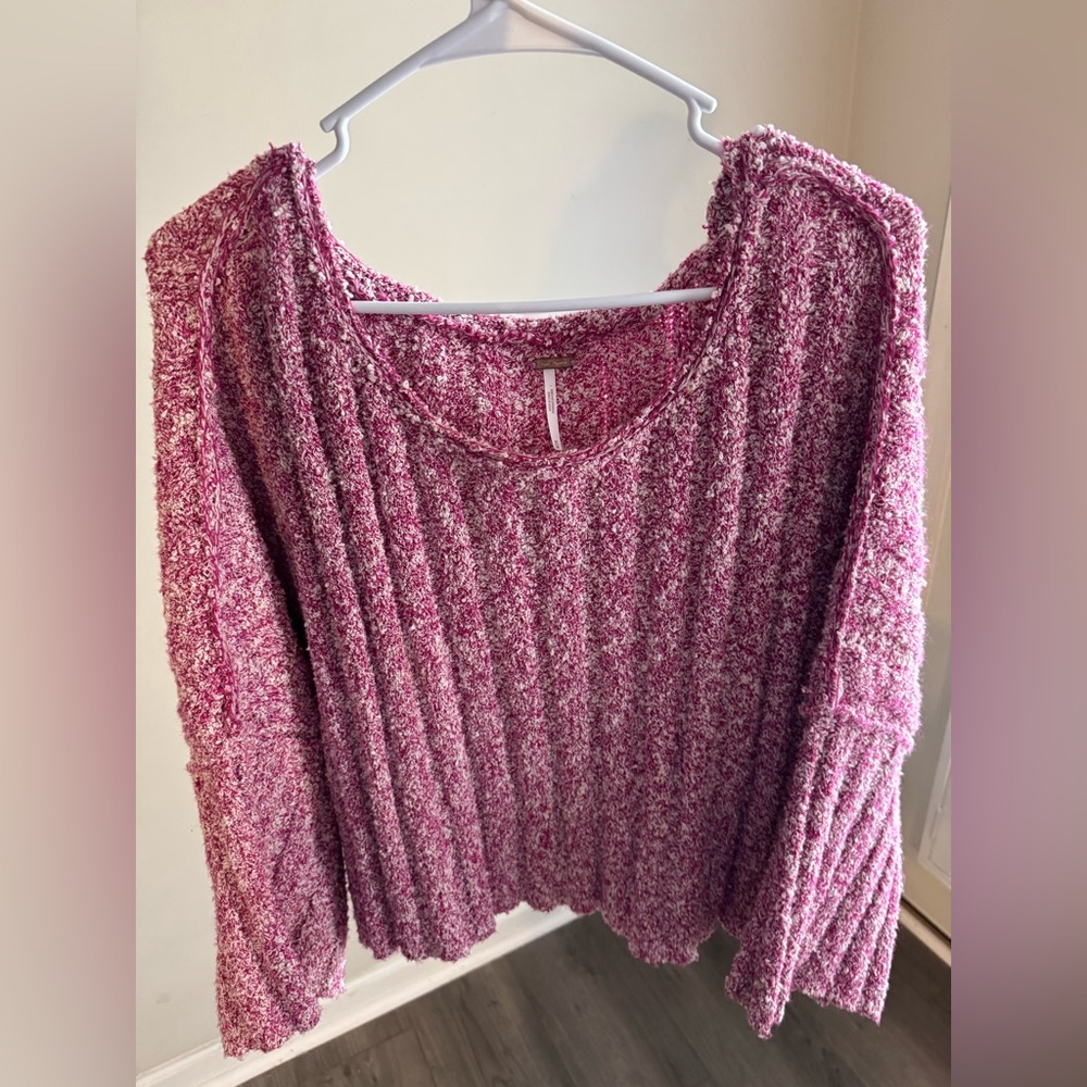 Pink Free People Sweater